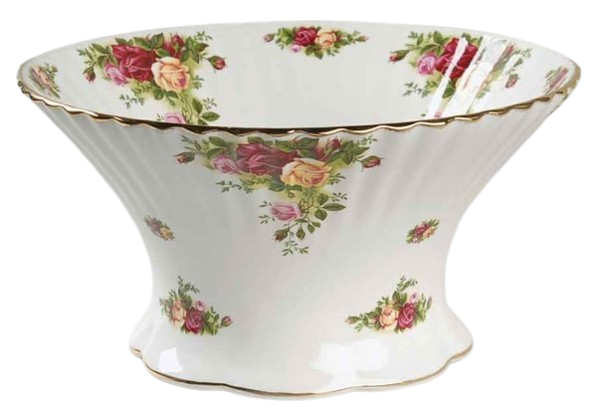 Roses Footed Round Bowl