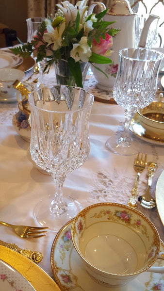 Crystal Water Glasses for rent