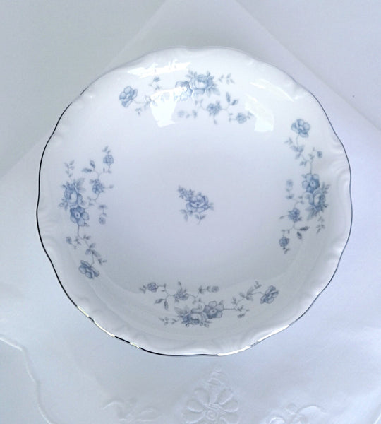 Blue Floral Fruit / Dessert Bowl. Party Rentals. Vintage Party Rentals with Royal Table Settings.