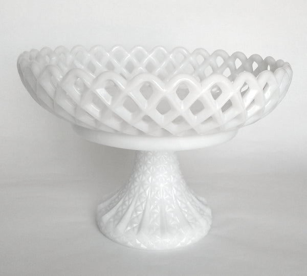 Large Milk Glass Compote
