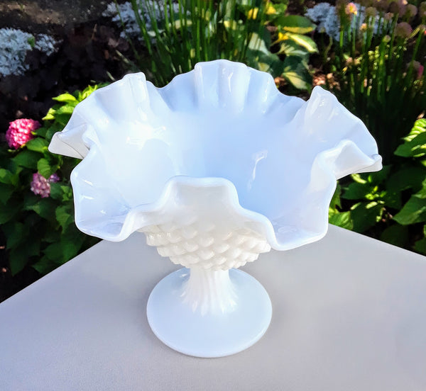Medium - Milk Glass Candy Dish