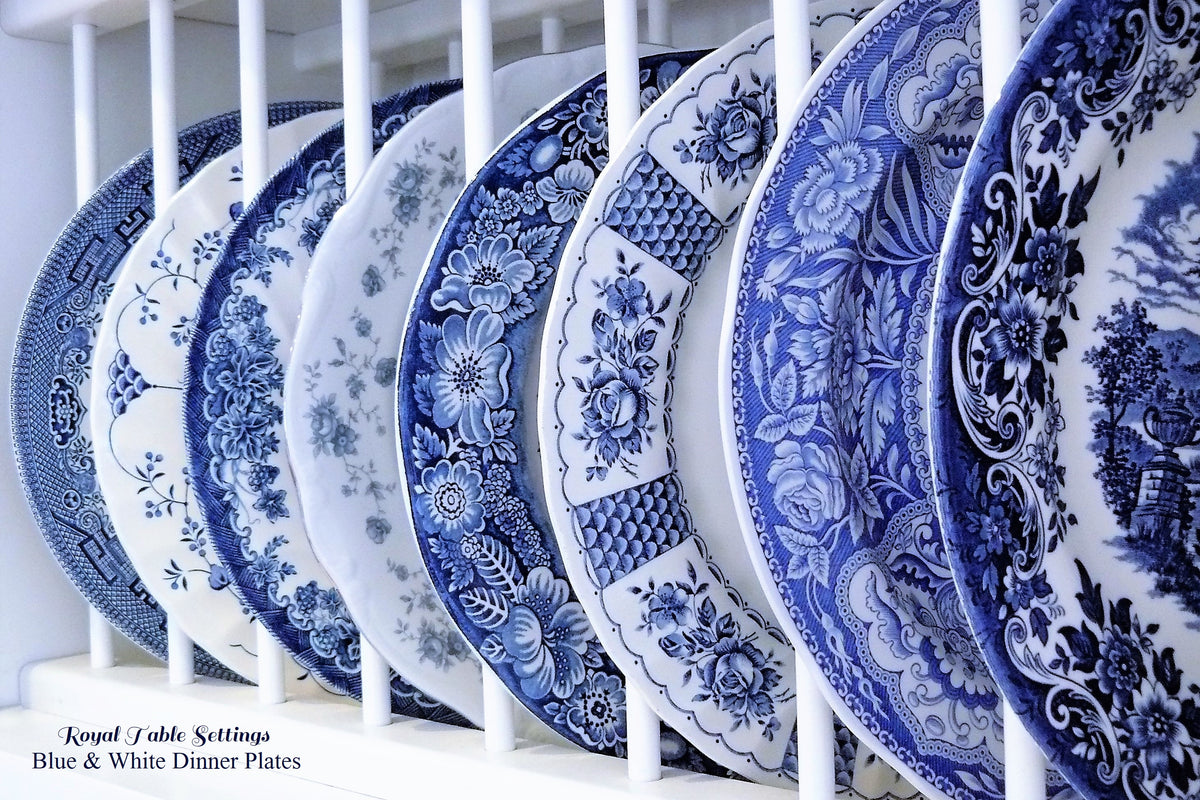 Blue White Dinner Plates - Main Image