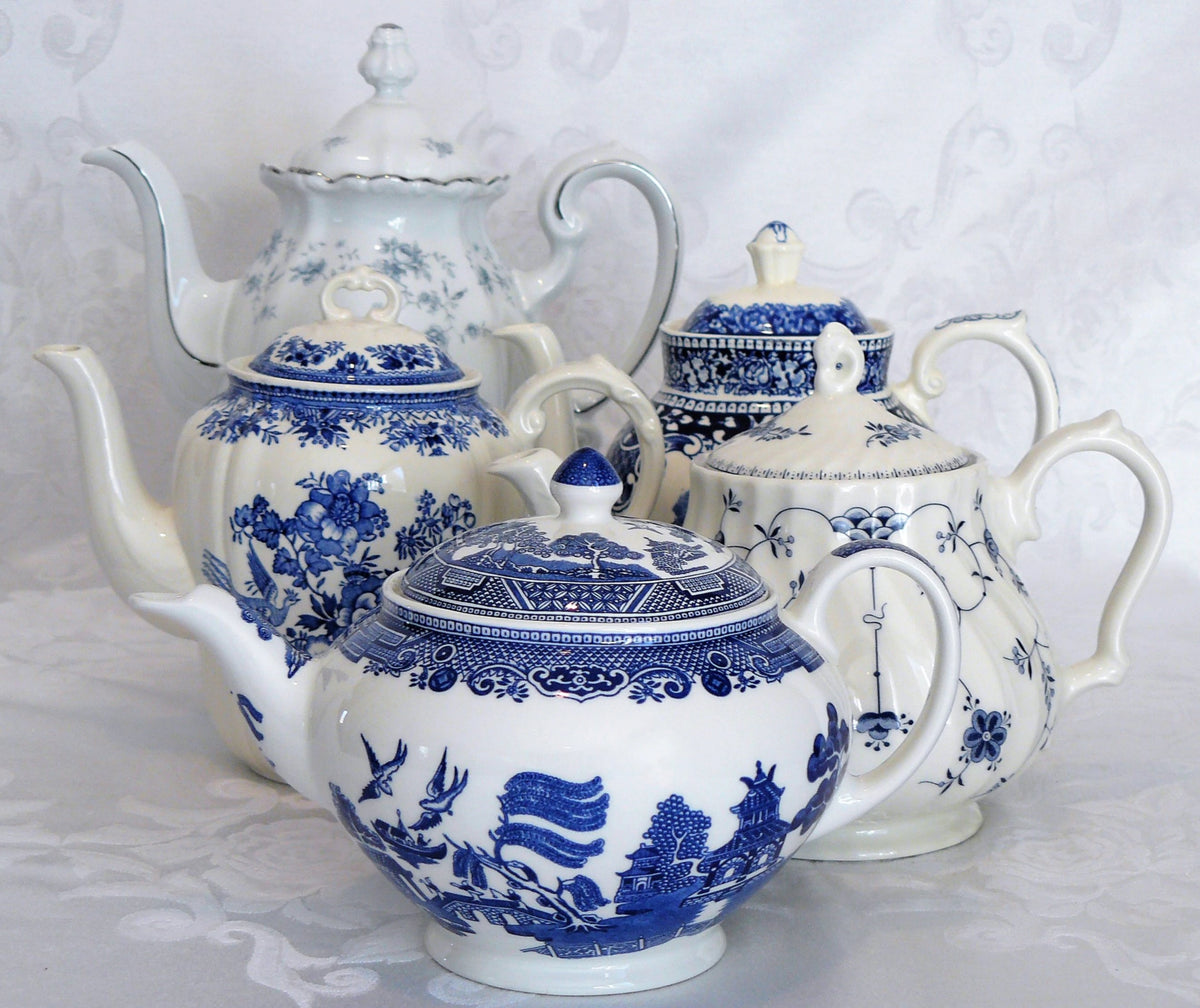 Blue White Tea or Coffee Pots