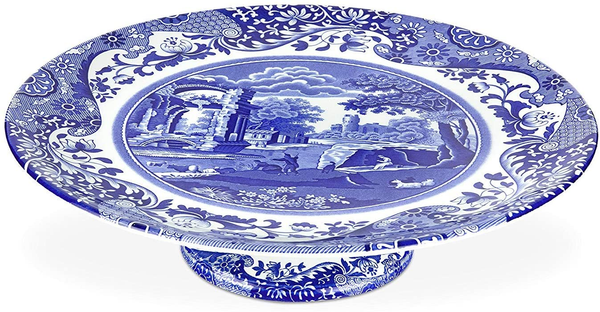 Blue and White Cake Stand - Vintage Party Rentals with Royal Table Settings.