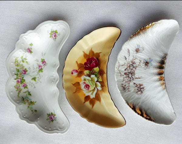 Cresent Shape Dishes - Vintage Party Rentals by Royal Table Settings