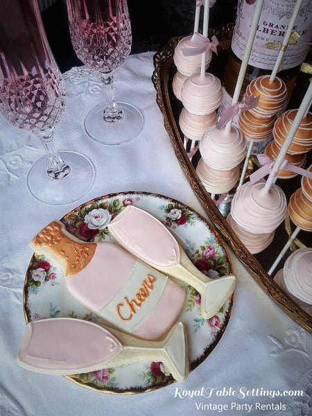 Filigree mirror trays are perfect for showcasing your centerpieces, candles, teapots, teacups, place cards, flowers or even your desserts. Perfect for our Party or Tea event. Vintage Party Rentals by Royal Table Settings.