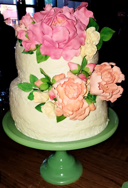 Green Pedestal Cake Stands