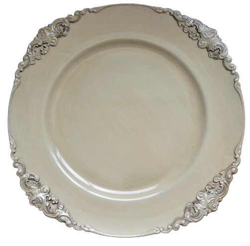 Victorian Charger Ivory / Service Plate