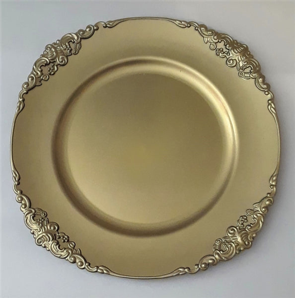 Victorian Charger Gold / Service Plate