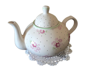 Country Teapot. Party Rentals by Royal Table Settings.