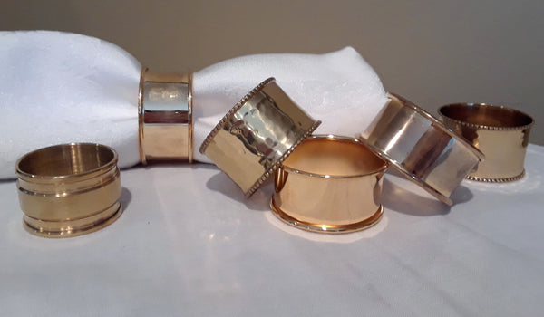 Gold Napkin Rings for rent