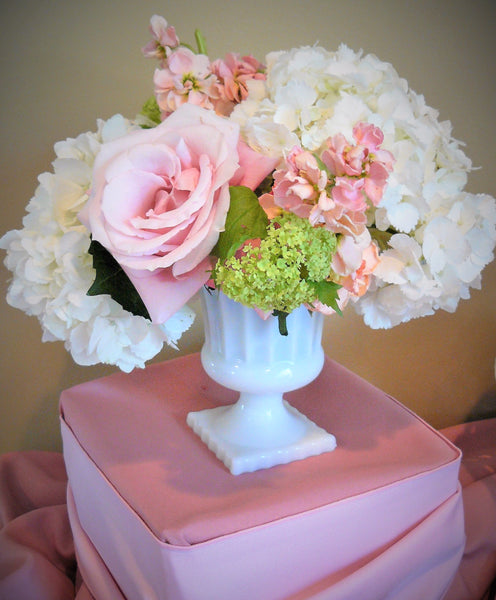 Milk Glass Vases for Rent by Royal Table Settings. Rent Milk Glass Vases for high tea, baby showers, and wedding showers. Milk Glass Party Rental Chicago, Lake Geneva Wisconsin, Twin Lakes Wisconsin, Barrington, Lake Forest.