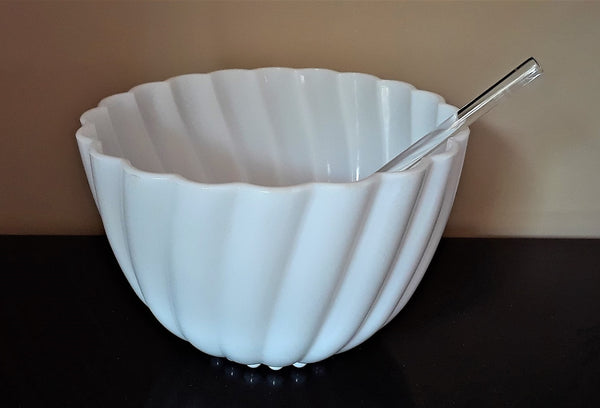 Milk Glass Punch Bowl. Party Rentals. Royal Table Settings