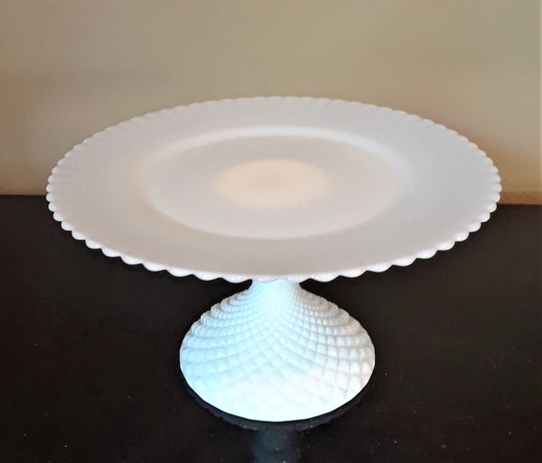 Small - Milk Glass Cake Stand
