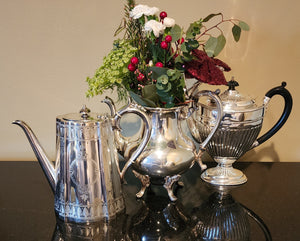 Rent our Silver teapots for high tea, baby showers, and wedding showers. Silver Teapot Party Rental Chicago, Lake Geneva Wisconsin, Twin Lakes Wisconsin, Barrington, Lake Forest. by Royal Table Settings.