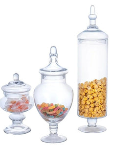 Apothecary Jars Party Rentals by Royal Table Settings