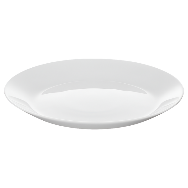 White Glass Salad Plate Party Rentals by Royal Table Settings