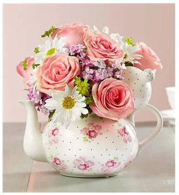 Country Teapot Vase