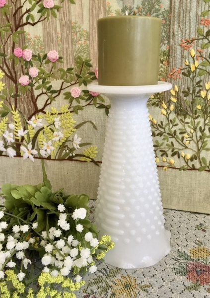 Trumpet White Glass Vases