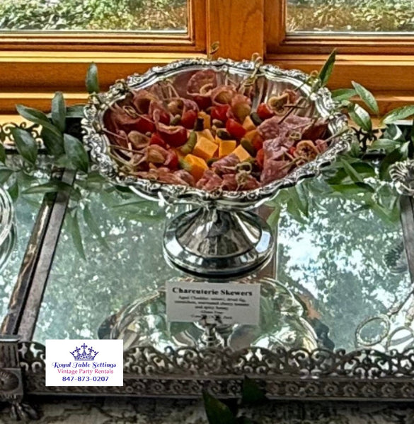 Silver-Plated Pedestal Compote Bowl