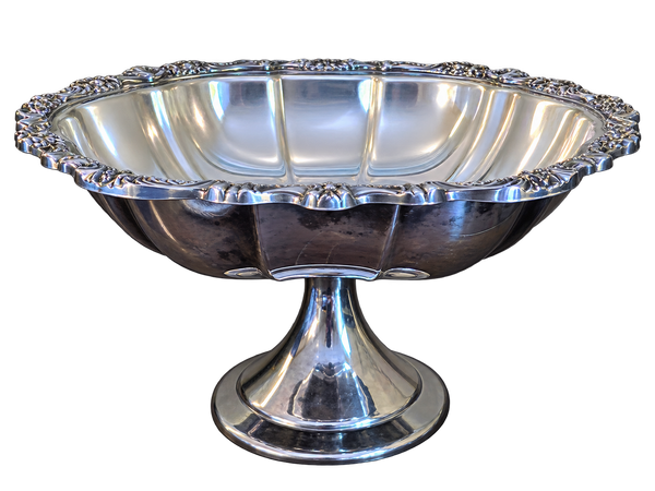 Silver-Plated Pedestal Compote Bowl