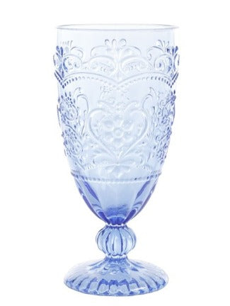 Blue Glass Goblet