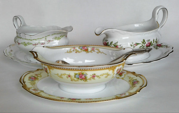 Vintage Gravy Boats or Salad Dressing Boats. Party Rentals by Royal Table Settings.