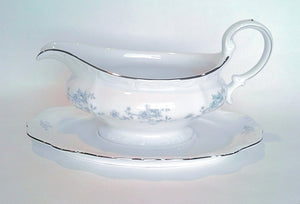 Blue Floral Gravy Boat / Salad Dressing Boat for rent