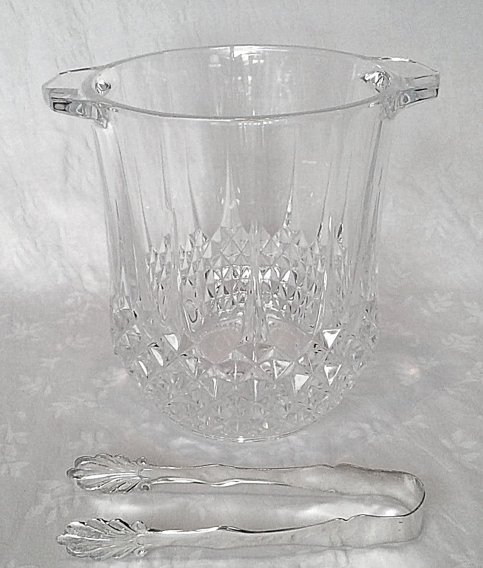 Crystal Ice Buckets with Ice Tongs
