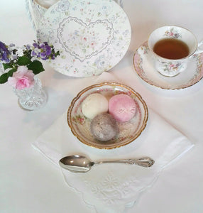 Vintage Dessert Bowl with Mymo Mochi Ice Cream by Royal Table Settings