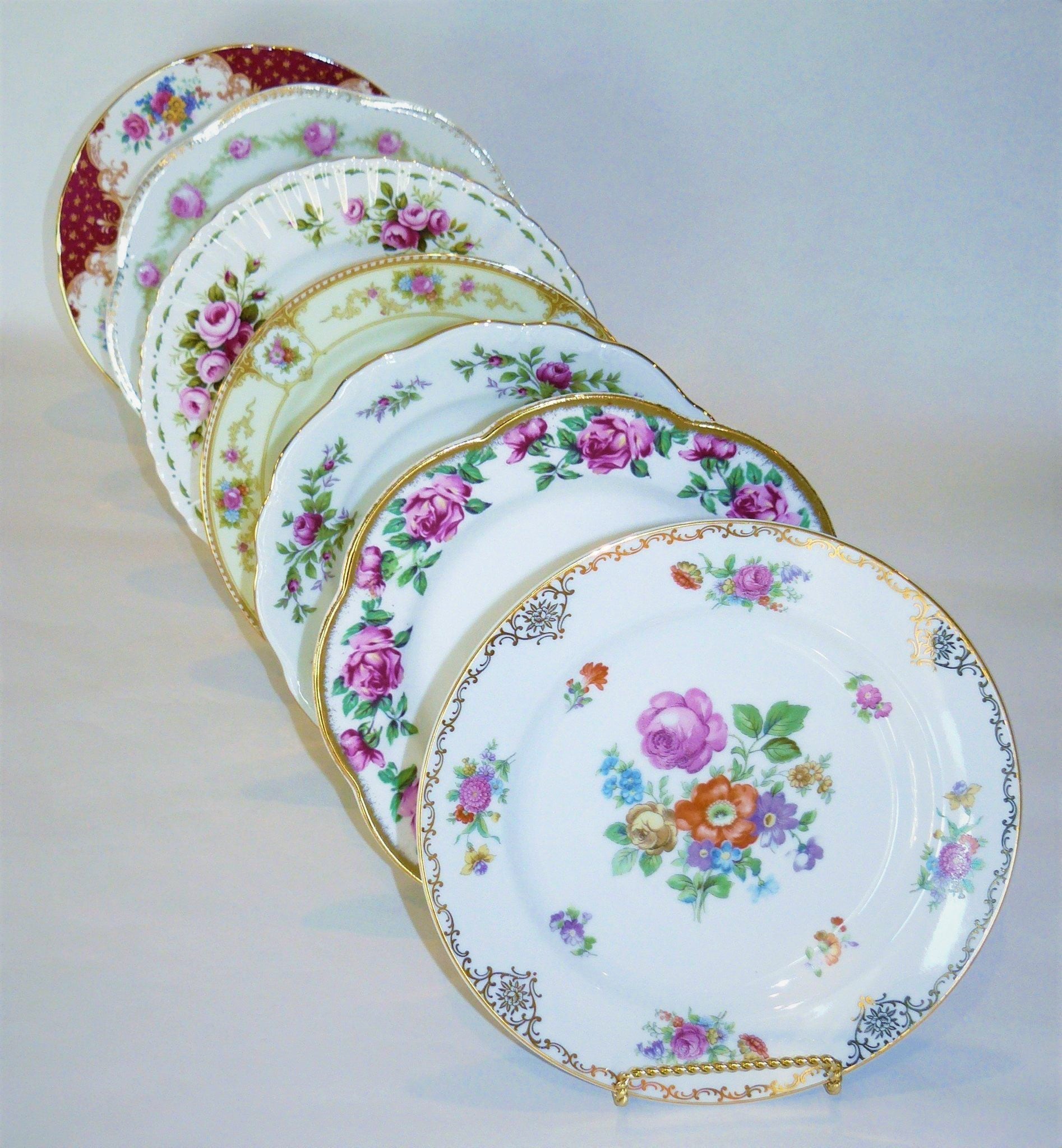 Vintage Dessert Plates - Vintage Party Rentals by Royal Table Settings