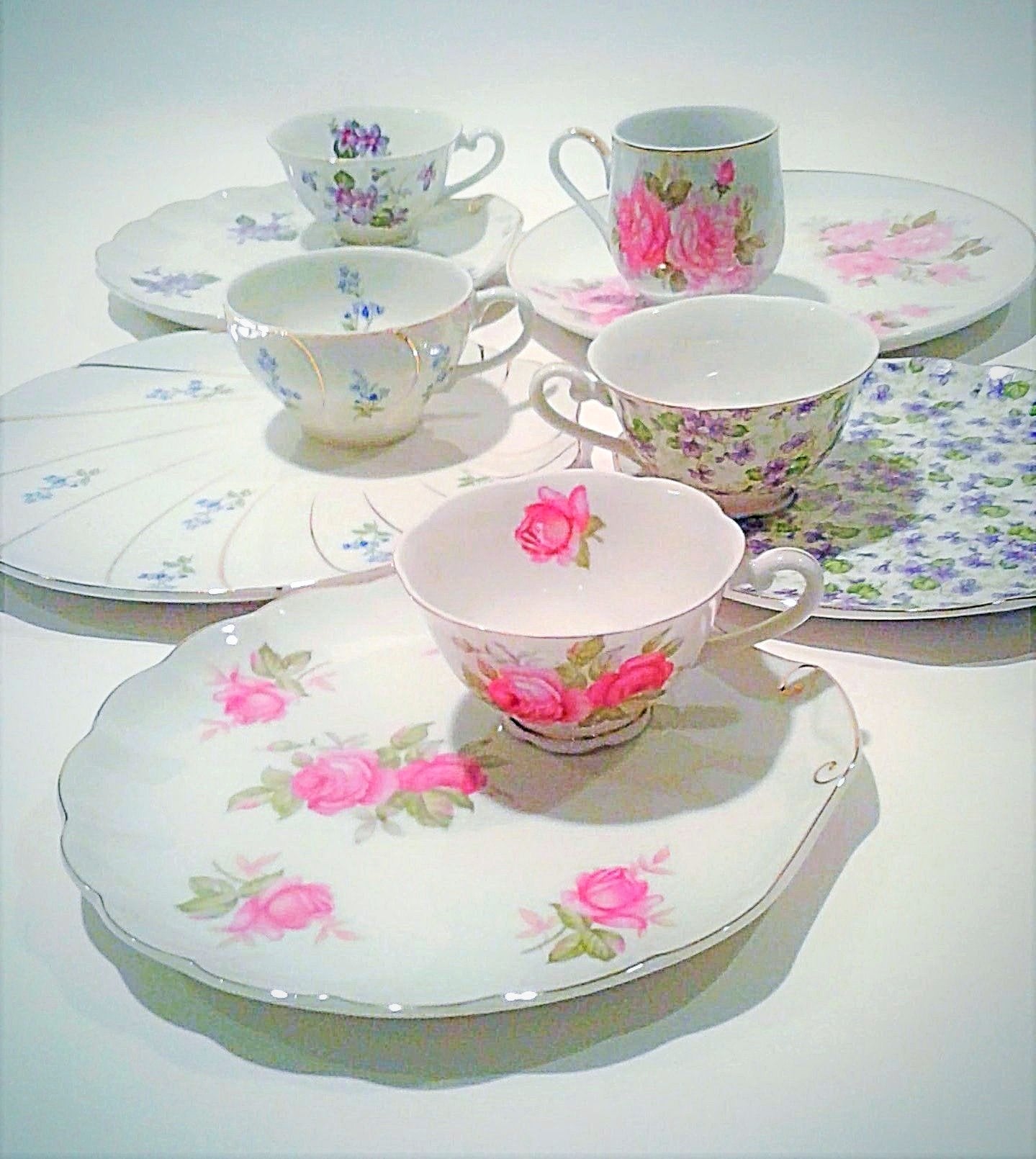 Snack Plate with Teacup Set