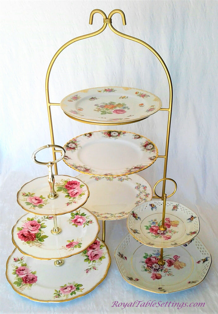 2 or 3-Tier Porcelain Cake Stands - Royal Table Settings – Royal Table  Settings, LLC