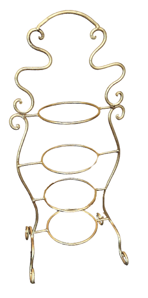 Teacup 4-Tier Gold Display Stand. Vintage Rentals for your next Wedding. By Royal Table Settings