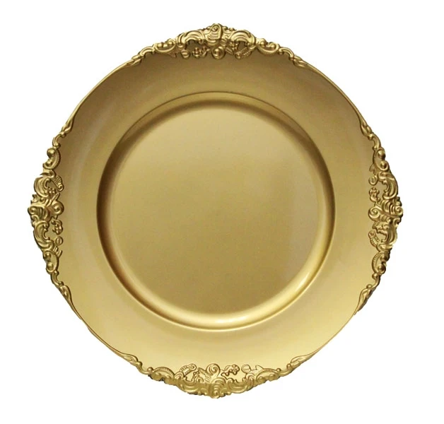 Victorian Charger Gold / Service Plate Rental