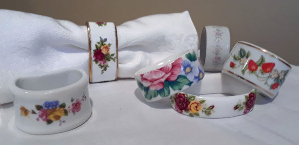 Floral Napkin Rings for rent