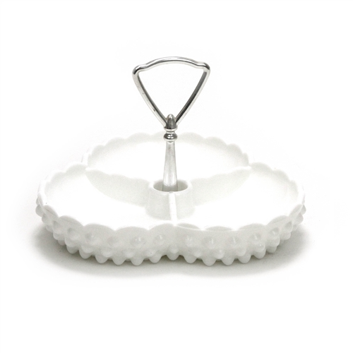 Milk Glass 3-Section Tray. Party Rental for your tea party by Royal Table Settings