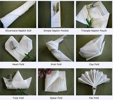 Napkin Folding Services by Royal Table Settings Party Rentals